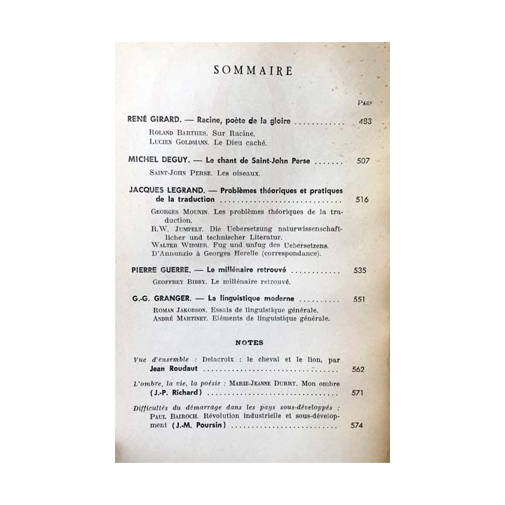 1. Critique n°205 Revue générale des publications françaises et étrangères Juin 1964 aux éditions de Minuit