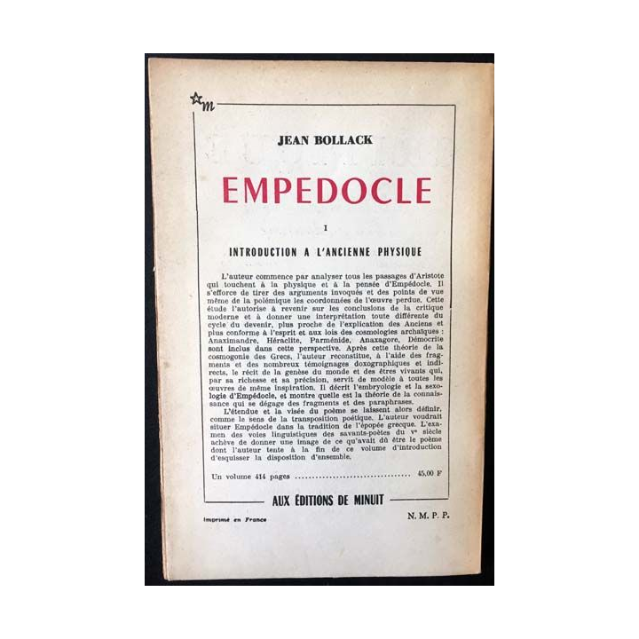 1. Critique n°218 Revue générale des publications françaises et étrangères Juillet 1965 aux éditions de Minuit