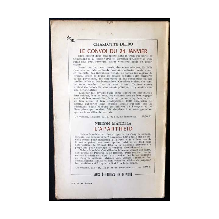 1. Critique n°223 Revue générale des publications françaises et étrangères Décembre 1965 aux éditions de Minuit