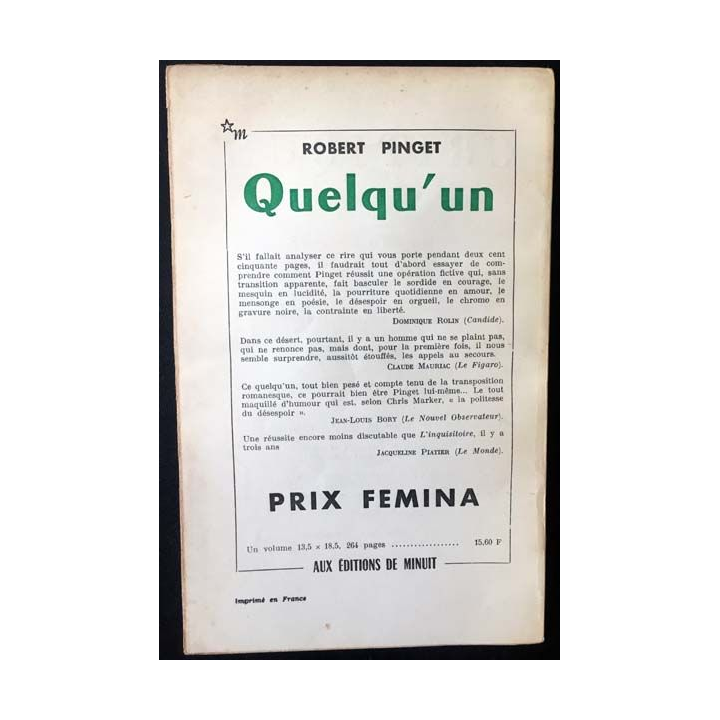 1. Critique n°224 Revue générale des publications françaises et étrangères Janvier 1966 aux éditions de Minuit