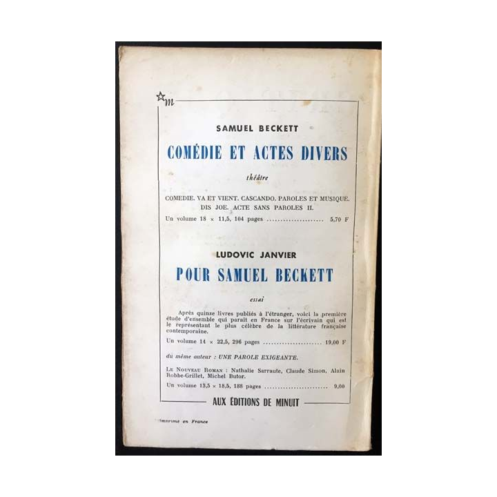 1. Critique n°225 Revue générale des publications françaises et étrangères Février 1966 aux éditions de Minuit