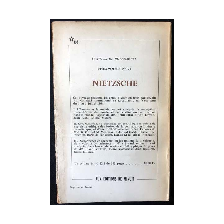 1. Critique n°237 Revue générale des publications françaises et étrangères Février 1967 aux éditions de Minuit