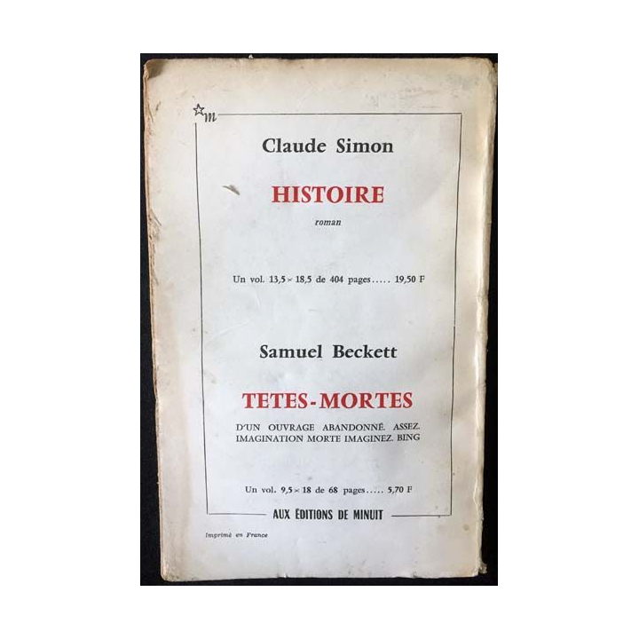 1. Critique n°239 Revue générale des publications françaises et étrangères Avril 1967 aux éditions de Minuit