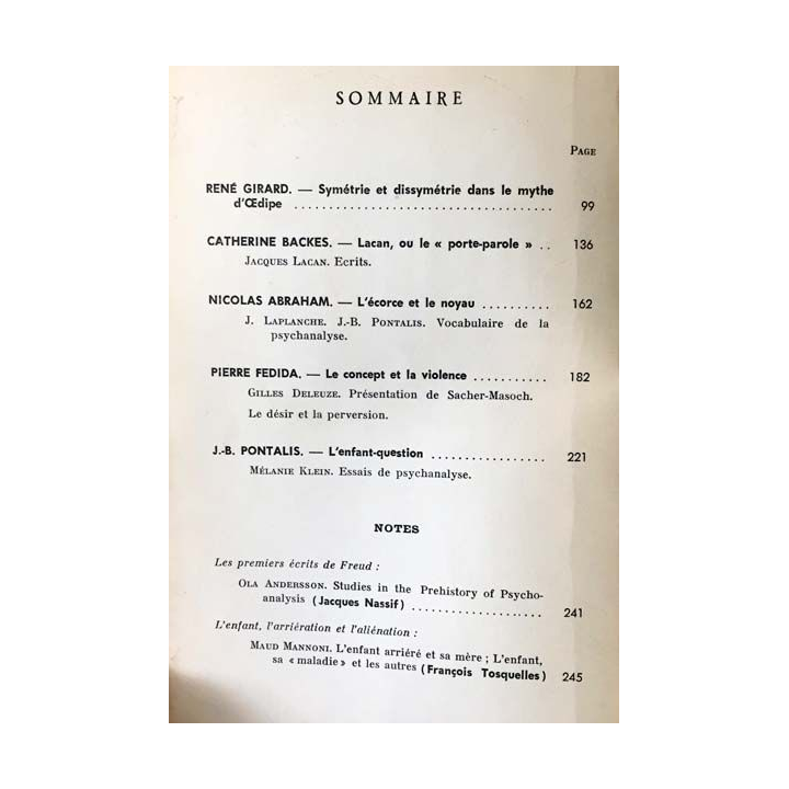 1. Critique n°249 Revue générale des publications françaises et étrangères Février 1968 aux éditions de Minuit