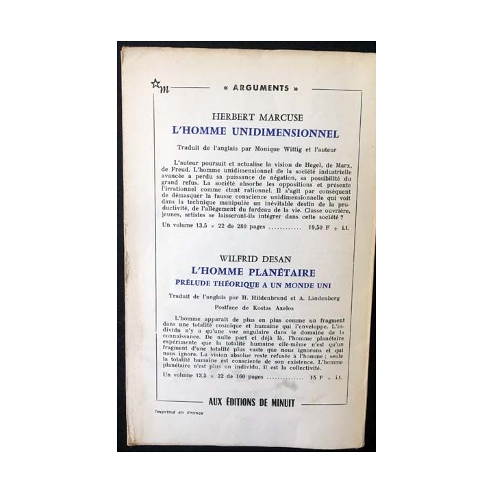 1. Critique n°252 Revue générale des publications françaises et étrangères Mai 1968 aux éditions de Minuit
