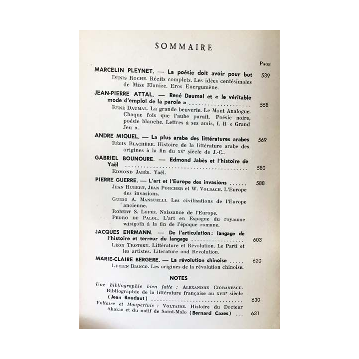 1. Critique n°253 Revue générale des publications françaises et étrangères Juin 1968 aux éditions de Minuit