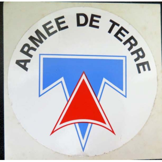 Autocollant de l'Armée de terre de diamètre 10 cm
