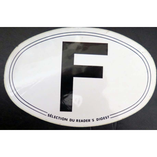 Autocollant France F de largeur 17 cm