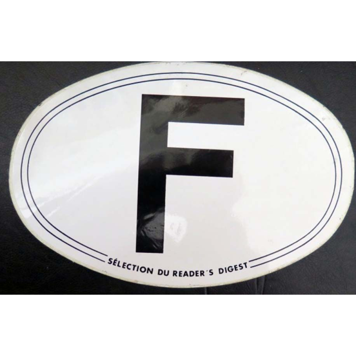 Autocollant France F de largeur 17 cm