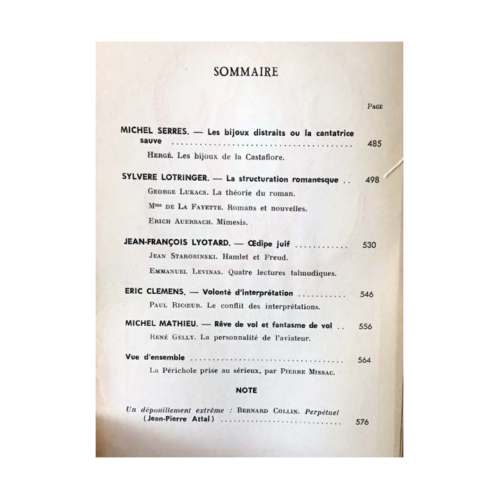 1. Critique n°277 Revue générale des publications françaises et étrangères Juin 1970 aux éditions de Minuit