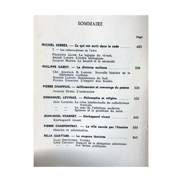1. Critique n°289 Revue générale des publications françaises et étrangères Juin 1971 aux éditions de Minuit