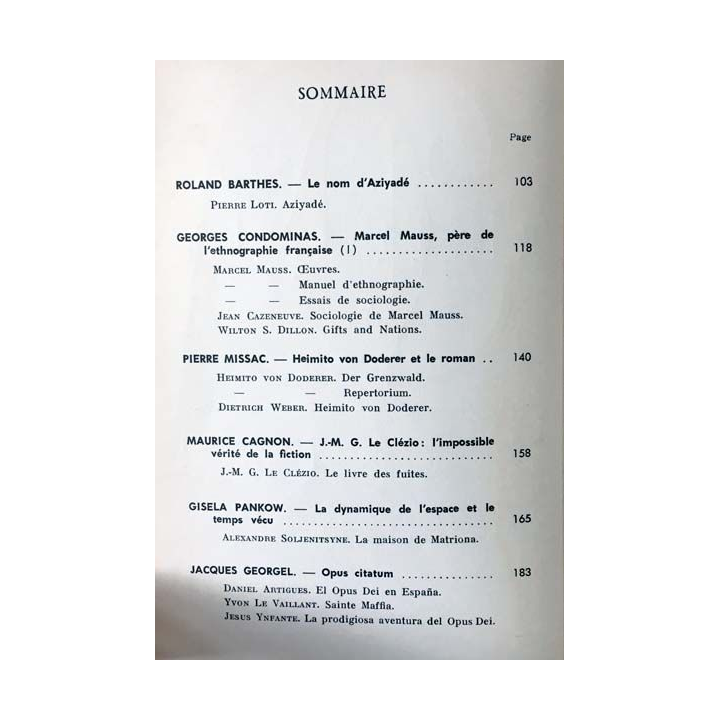 1. Critique n°297 Revue générale des publications françaises et étrangères Février 1972 aux éditions de Minuit