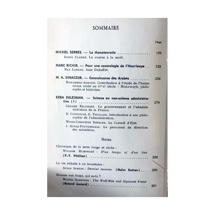 1. Critique n°298 Revue générale des publications françaises et étrangères Mars 1972 aux éditions de Minuit