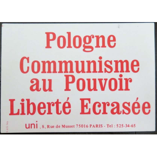 Autocollant " Pologne