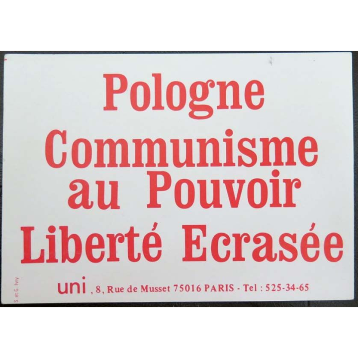 Autocollant " Pologne