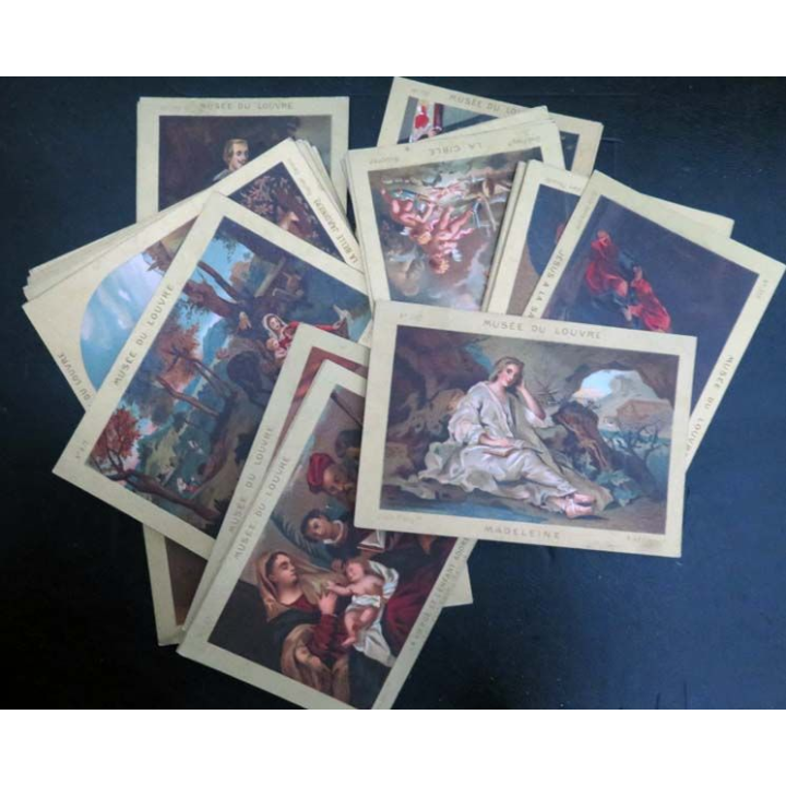 43 Cartes Les musés en minature du Musée du louvre dans sa boite boite du début du 20° siècle