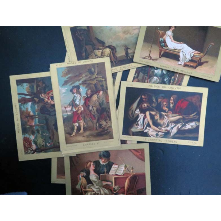 43 Cartes Les musés en minature du Musée du louvre dans sa boite boite du début du 20° siècle