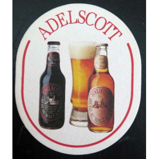 DESSOUS DE VERRE A BIÈRE : Dessous de verre à bière Adelscott de dimansion 11,2 x 9,3 cm