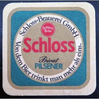 DESSOUS DE VERRE A BIÈRE : Dessous de verre à bière Schloss Brauerei Gmbh de dimension  9 cm