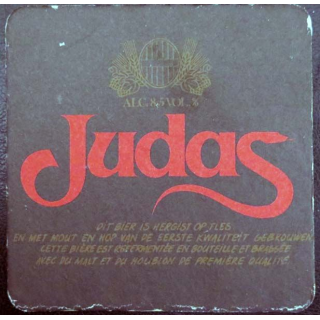 DESSOUS DE VERRE A BIÈRE : Dessous de verre à bière Judas de dimension  9,3 cm
