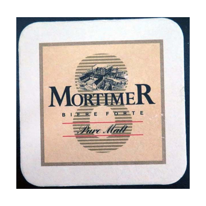 DESSOUS DE VERRE A BIÈRE : Dessous de verre à bière Mortimer de dimension 9,3 cm