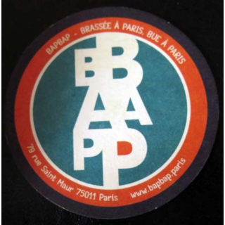 DESSOUS DE VERRE A BIÈRE : Dessous de verre à bière BAP BAP de diamètre 10,5 cm