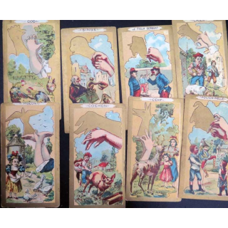 32 Cartes anciennes d'ombres chinoises