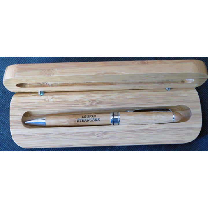 LEGION : coffret en bois de 2 stylos aux armes de la légion étrangère (C60)