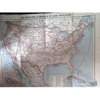 Carte des Etats Unis d'Amérique