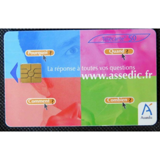 TELECARTE : télécarte de l'Assedic la réponse à toutes vos questions 50 unités 01/03/2005
