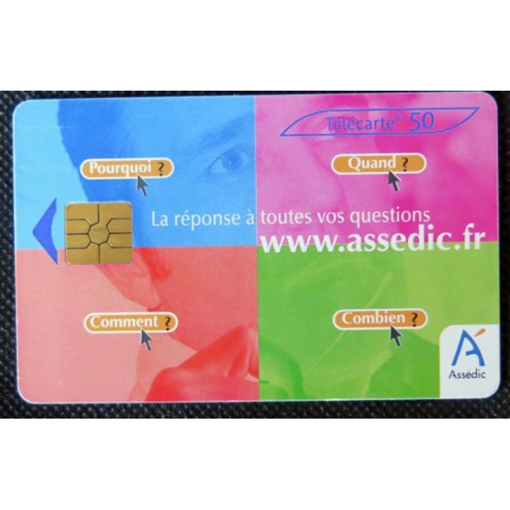 TELECARTE : télécarte de l'Assedic la réponse à toutes vos questions 50 unités 01/03/2005