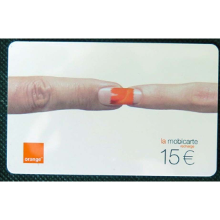 TELECARTE : télécarte mobicarte 15 euros Orange 06/2003
