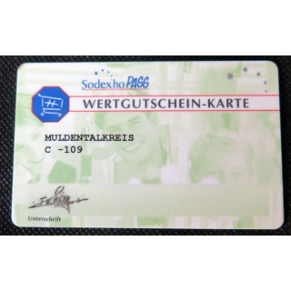 TELECARTE : télécarte Sodexho pass wertgutschein-Karte