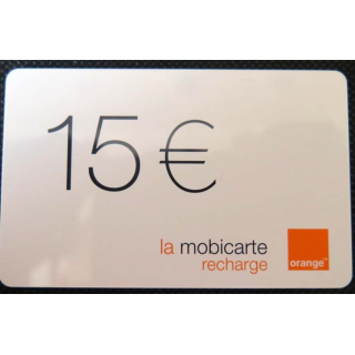 TELECARTE : télécarte mobicarte 15 euros Orange 10/2004
