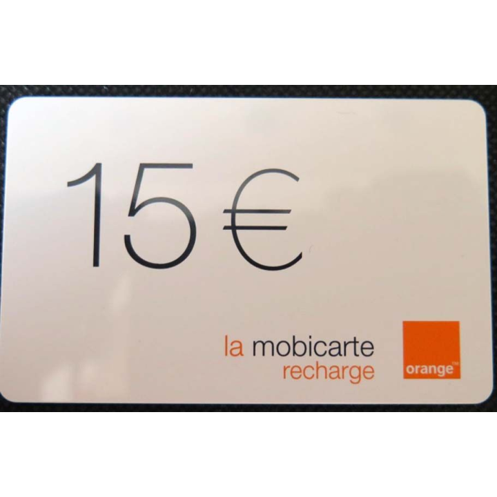 TELECARTE : télécarte mobicarte 15 euros Orange 10/2004