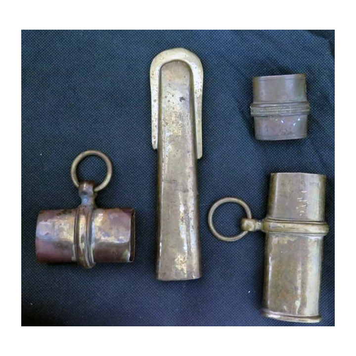 MILITARIA : garnitures de fourreau de sabre (1845 ?)