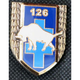 126° RI : insigne métallique du 