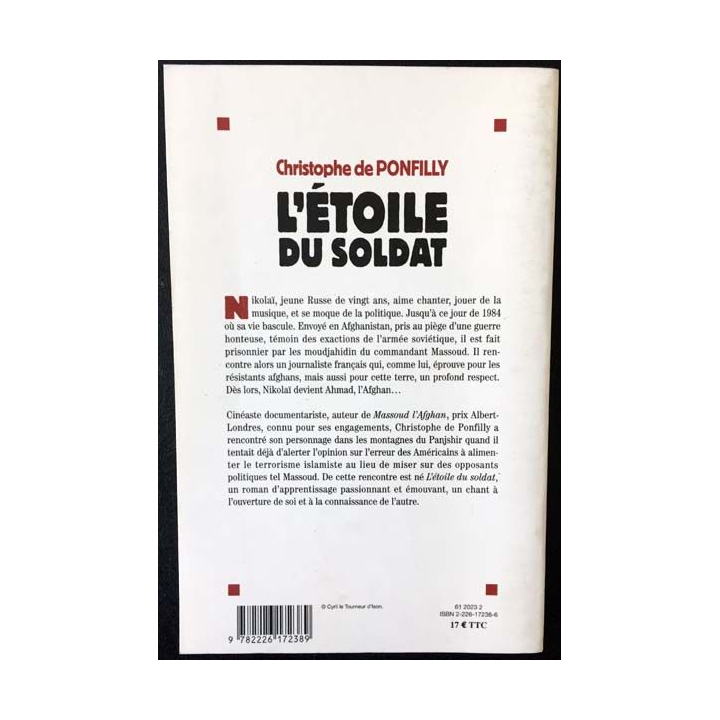 1. L'étoile du soldat de Christophe de Ponfilly aux éditions Albin Michel