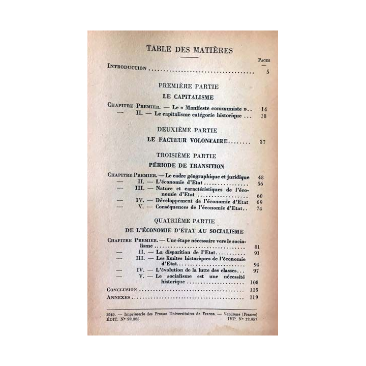 1. N°387 Que sais je ? Le socialisme de Georges Bourgin et Pierre Rimbert aux éditions Presses universitaires de France