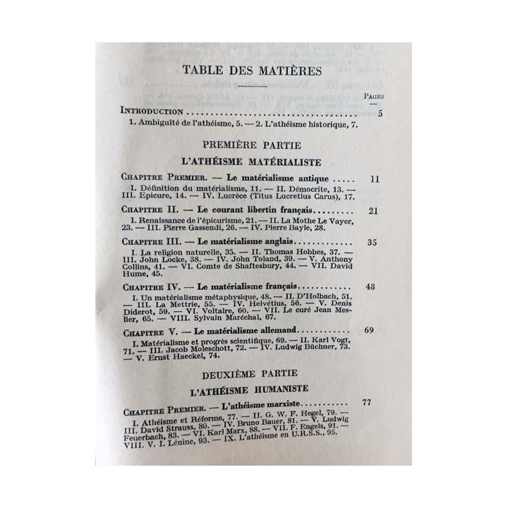 1. N°1291 Que sais je ? L'athéisme de Henri Arvon aux éditions Presses universitaires de France 1967