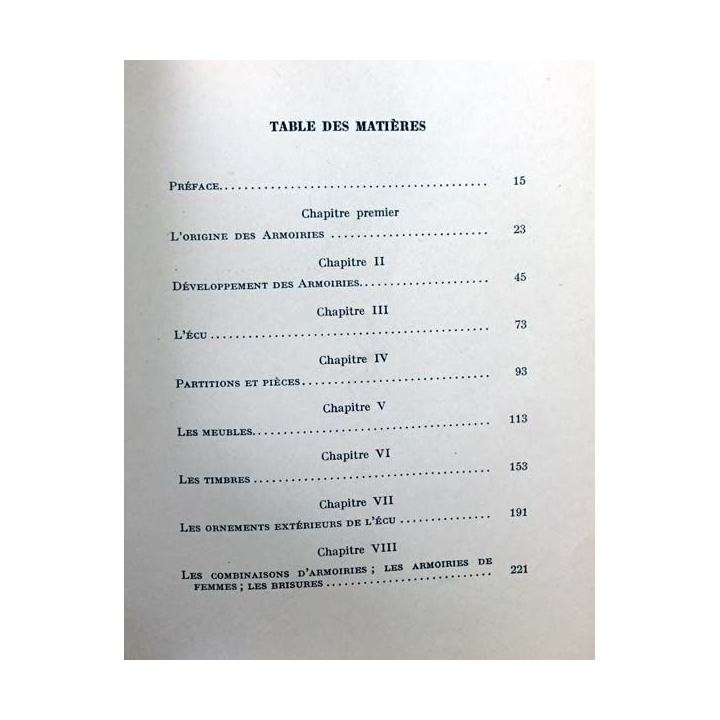 1. Manuel du blason de D. L. Galbreath aux éditions librairie A. Badiou-Amant 1942