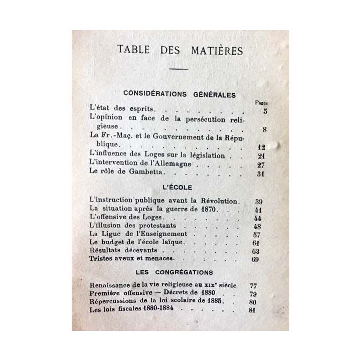1. La Leçon du Passé - Nos congrégations - Nos écoles de Mgr Landrieux aux éditions SPES Paris