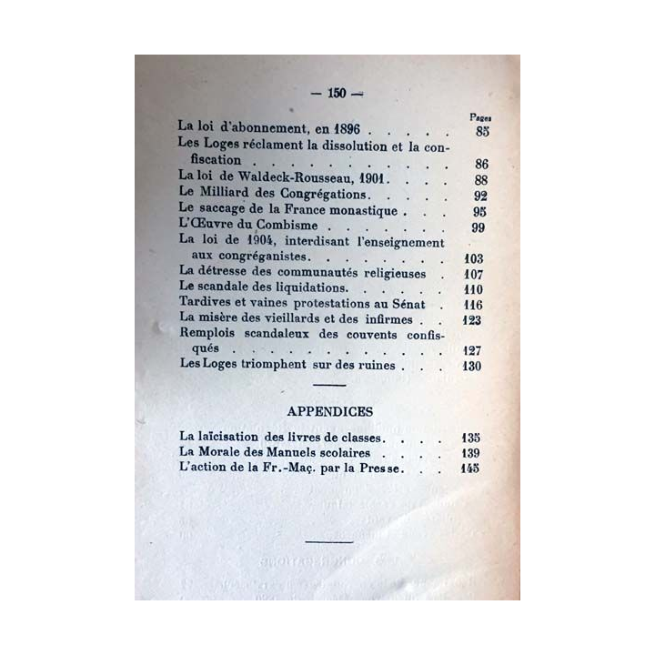 1. La Leçon du Passé - Nos congrégations - Nos écoles de Mgr Landrieux aux éditions SPES Paris