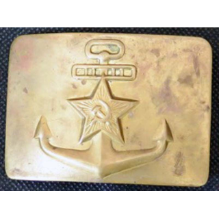 RUSSE : plaque de ceinturon de la marine russe de largeur 7 cm