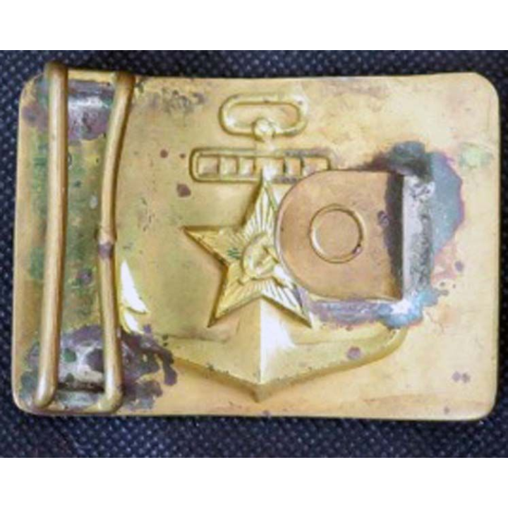 RUSSE : plaque de ceinturon de la marine russe de largeur 7 cm