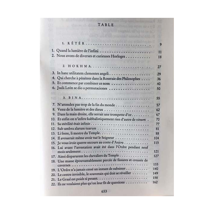 1. Le pendule de Foucault de Umberto Eco aux éditions France loisirs