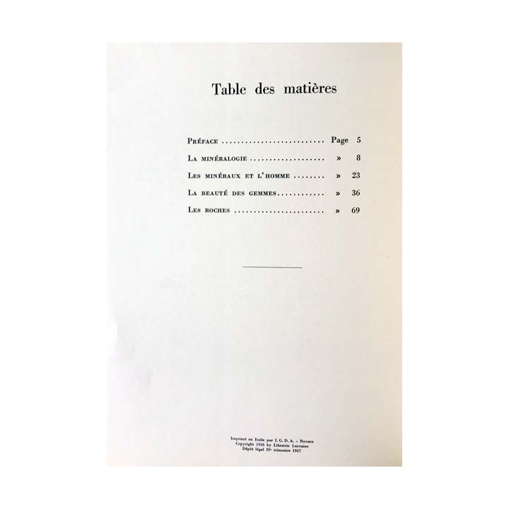 1. Belles roches beaux cristaux textes de M. Déribéré aux éditions Larousse