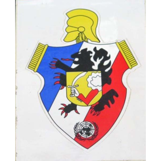 BATGEN : autocollant du bataillon du génie de la Forpronu de dimension 7,8 cm x 10 cm