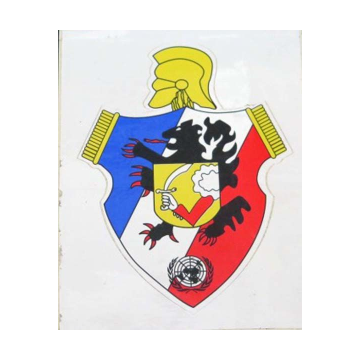 BATGEN : autocollant du bataillon du génie de la Forpronu de dimension 7,8 cm x 10 cm