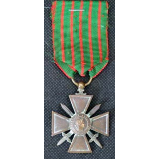 FRANCE : Croix de guerre 1914-1916 en bronze -1-